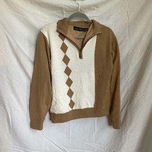 Vintage golf quarter zip sweater